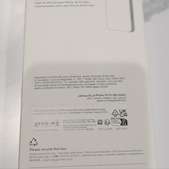 Apple iPhone 16 Pro Max Silicone Case w/MagSafe - Stone Gray - Picture 3 of 9